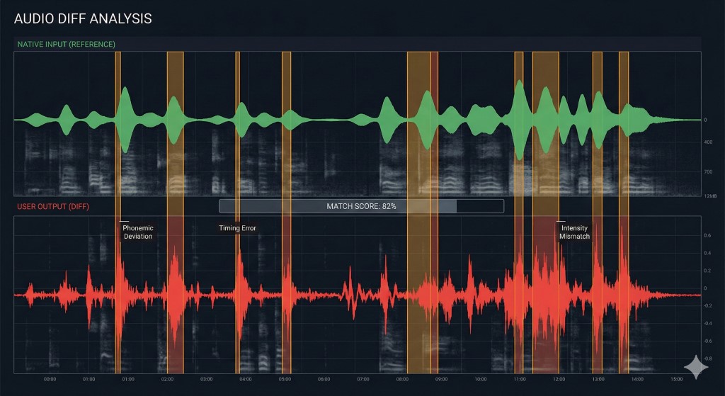 Audio Diff Check Visualization