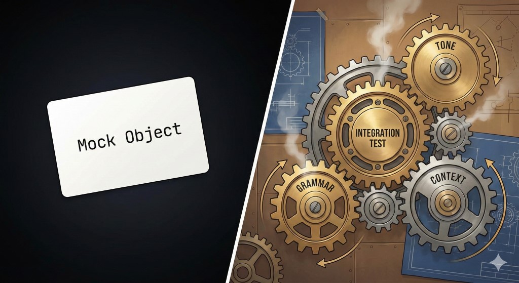 Mock Object vs Integration Test Visual